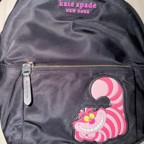 Kate Spade Disney Alice in Wonderland Cheshire Cat Backpack with Pink Accents - Picture 4 of 5